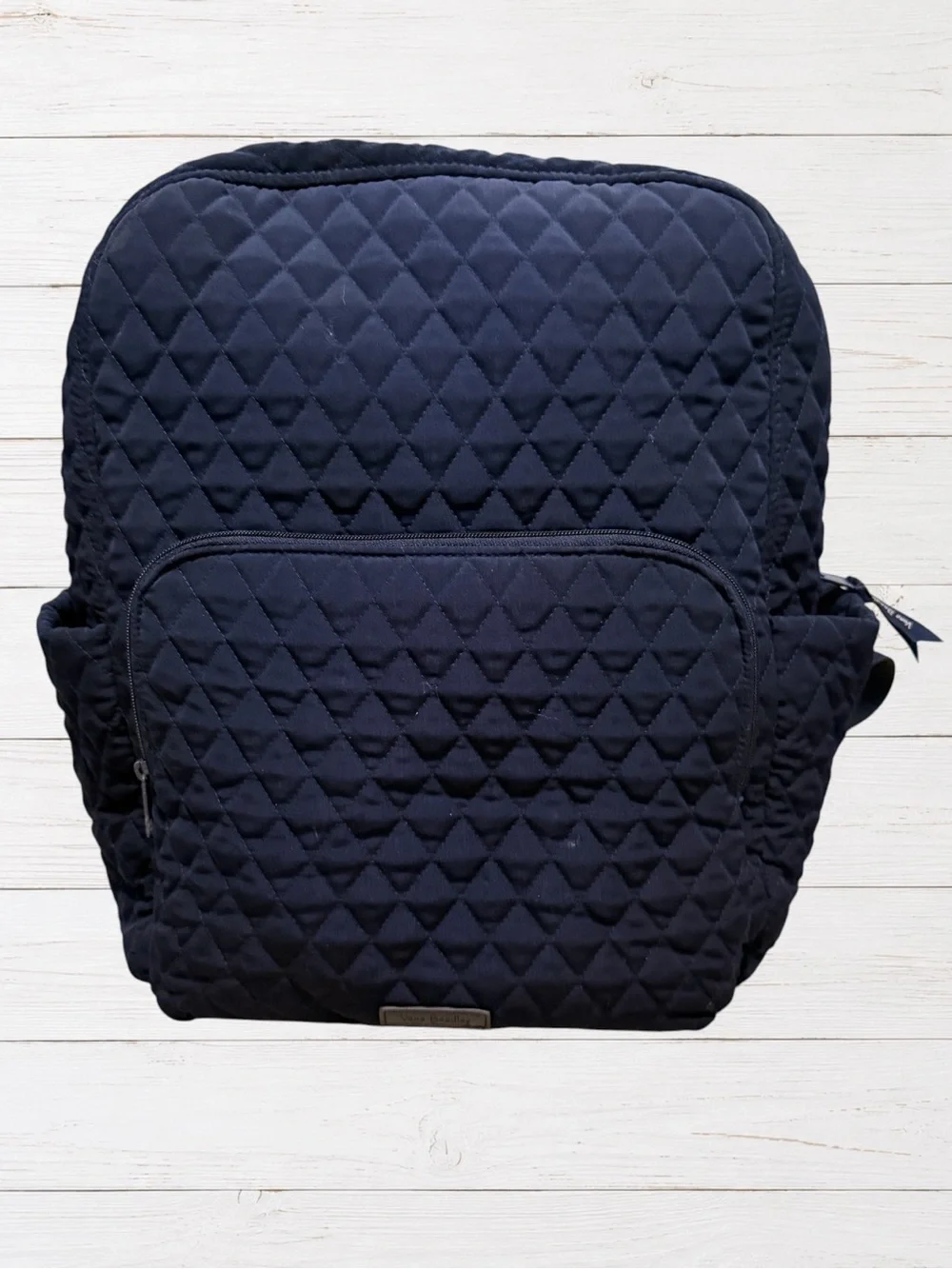 Vera Bradley Essentials Backpack Navy Quilted Travel Work School Bag